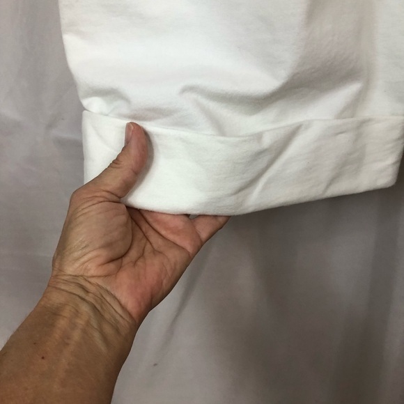 Norma Kamali Fleece Wide Leg Capri Wide Cuffs - Picture 4 of 9